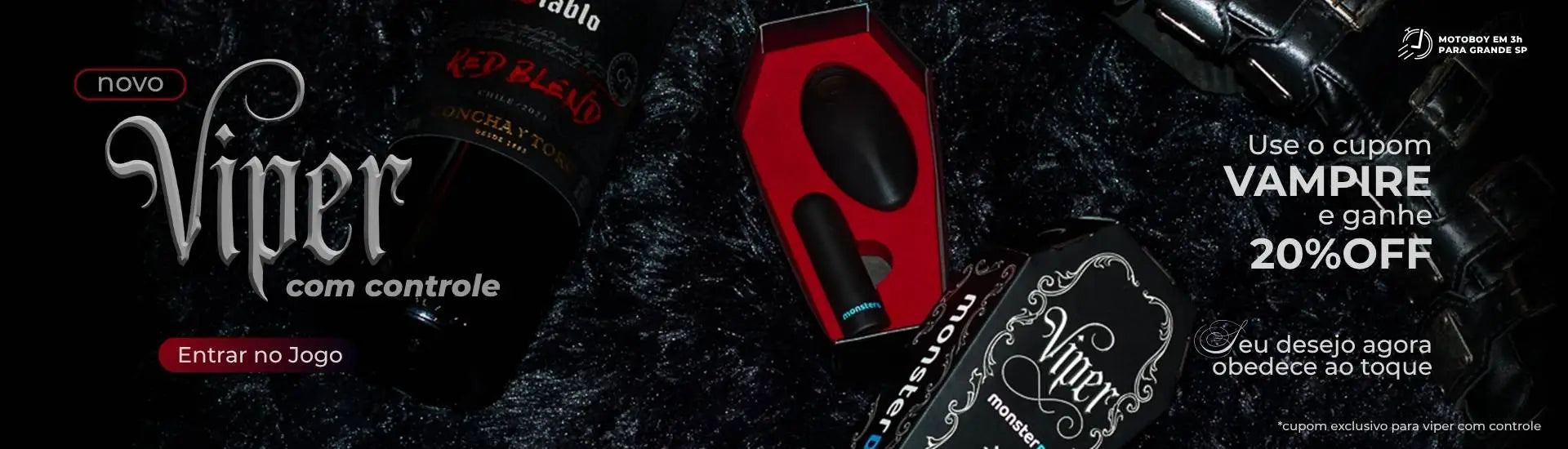 Banner Viper com Controle Desktop